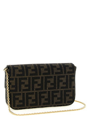 Fendi Brown Polyester Cardholder