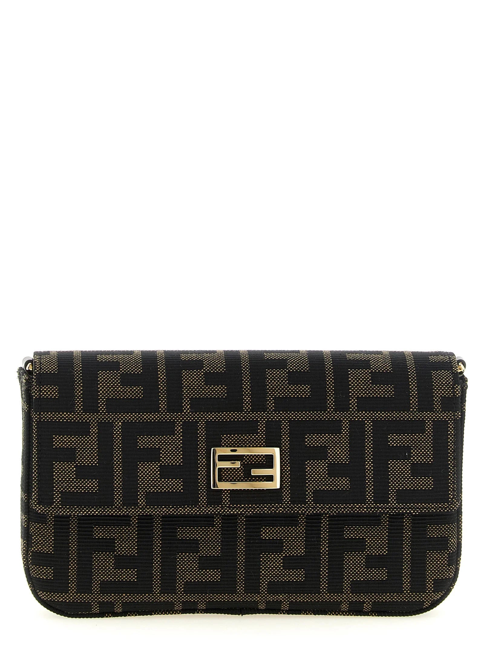 Fendi Brown Polyester Cardholder