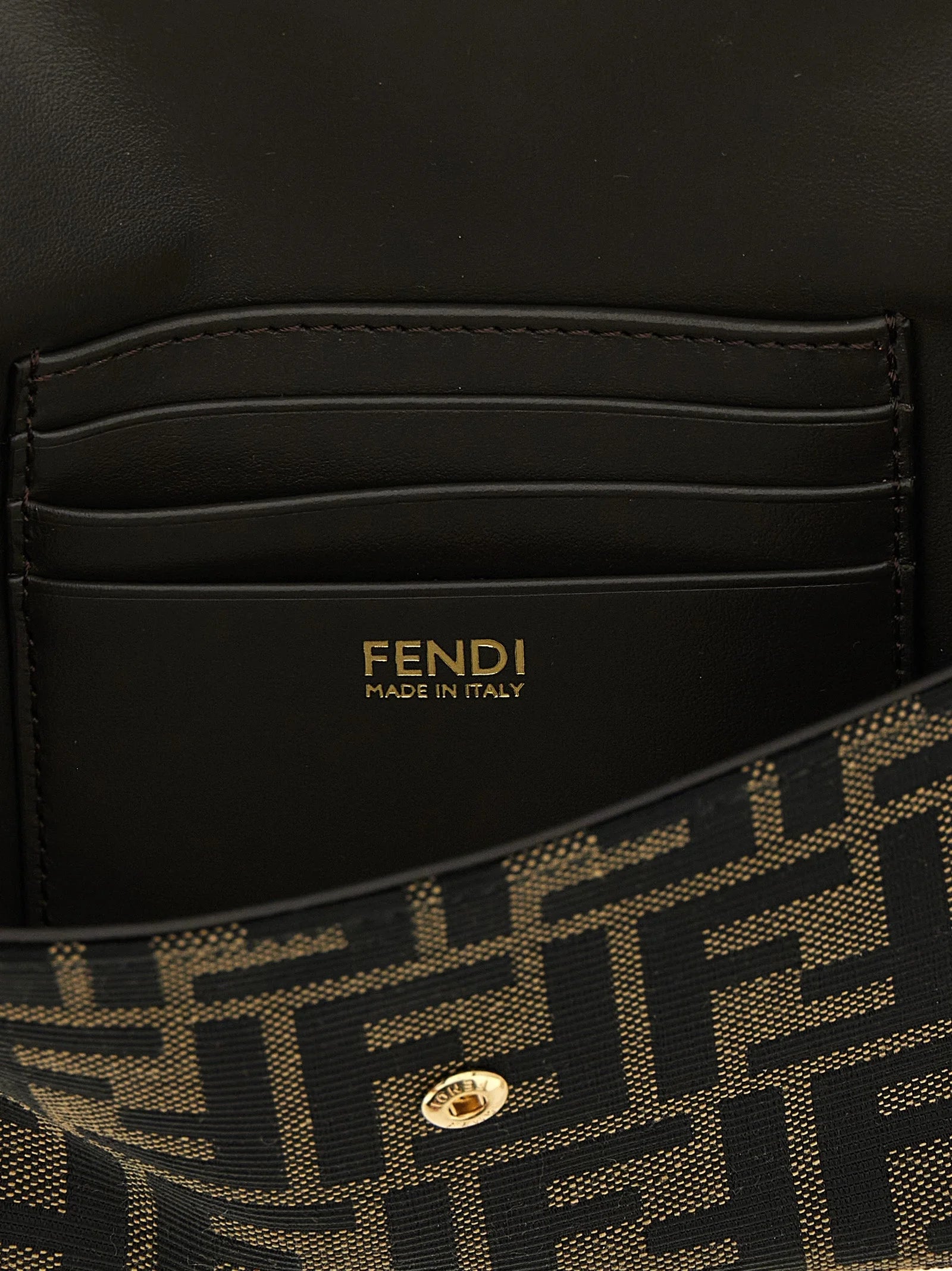 Fendi Brown Polyester Cardholder