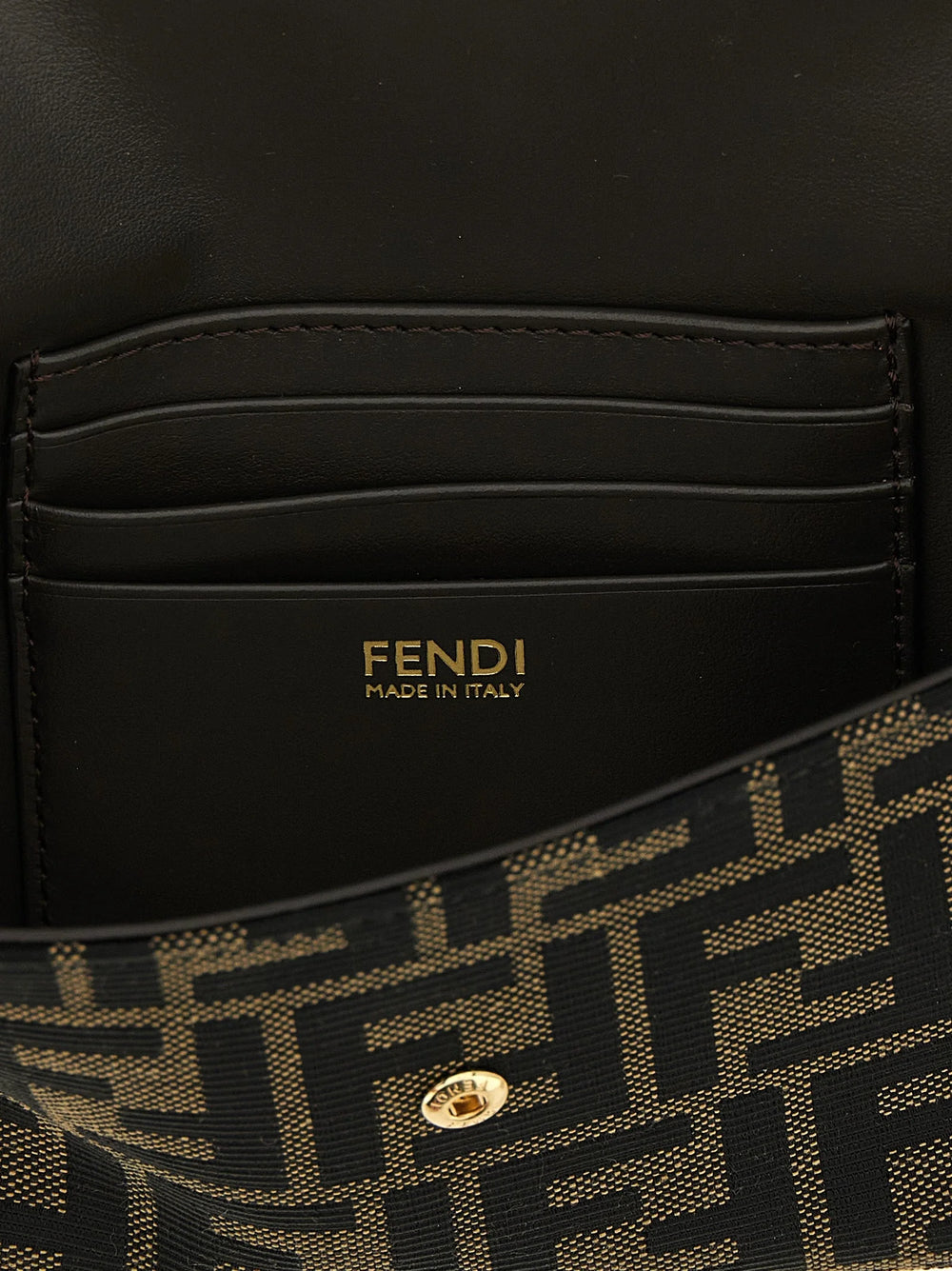 Fendi Brown Polyester Cardholder