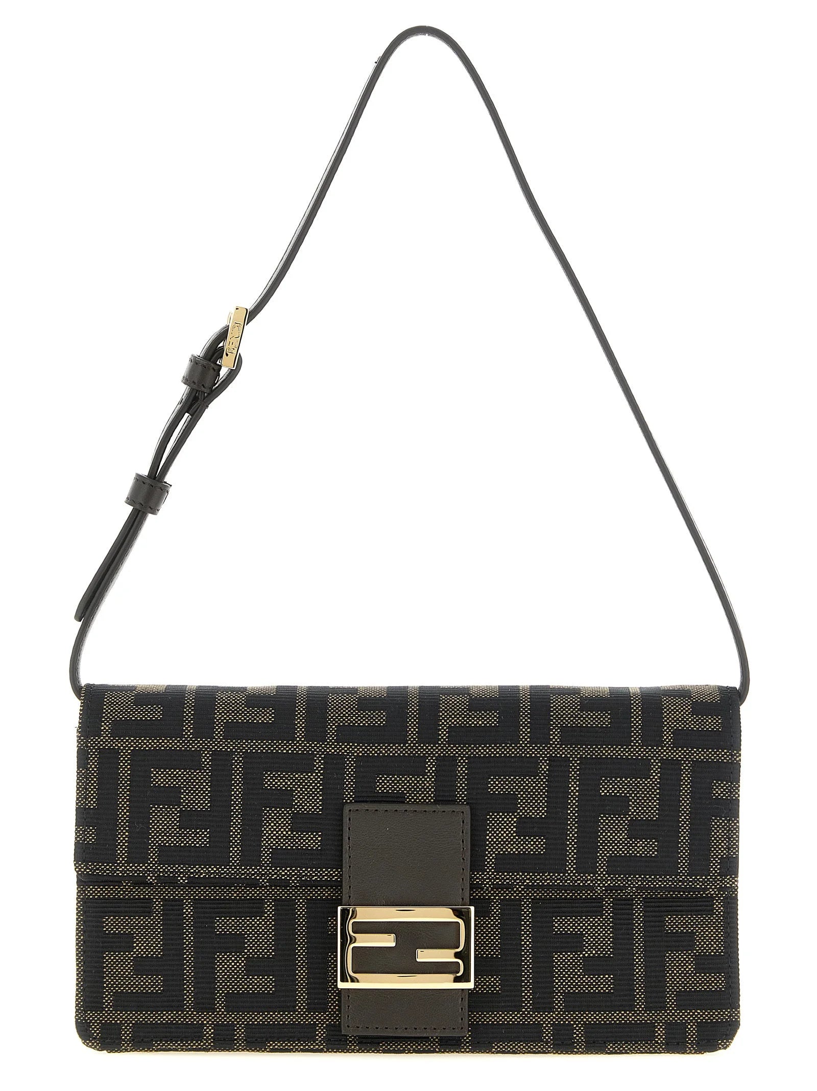 Fendi Brown Polyester Cardholder