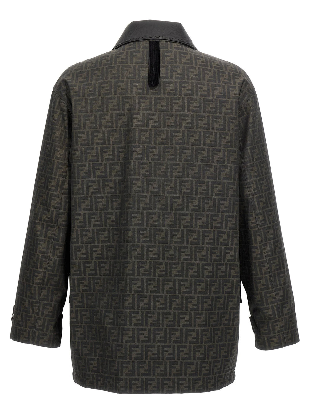 Fendi Brown Polyester Full-Length Jacket