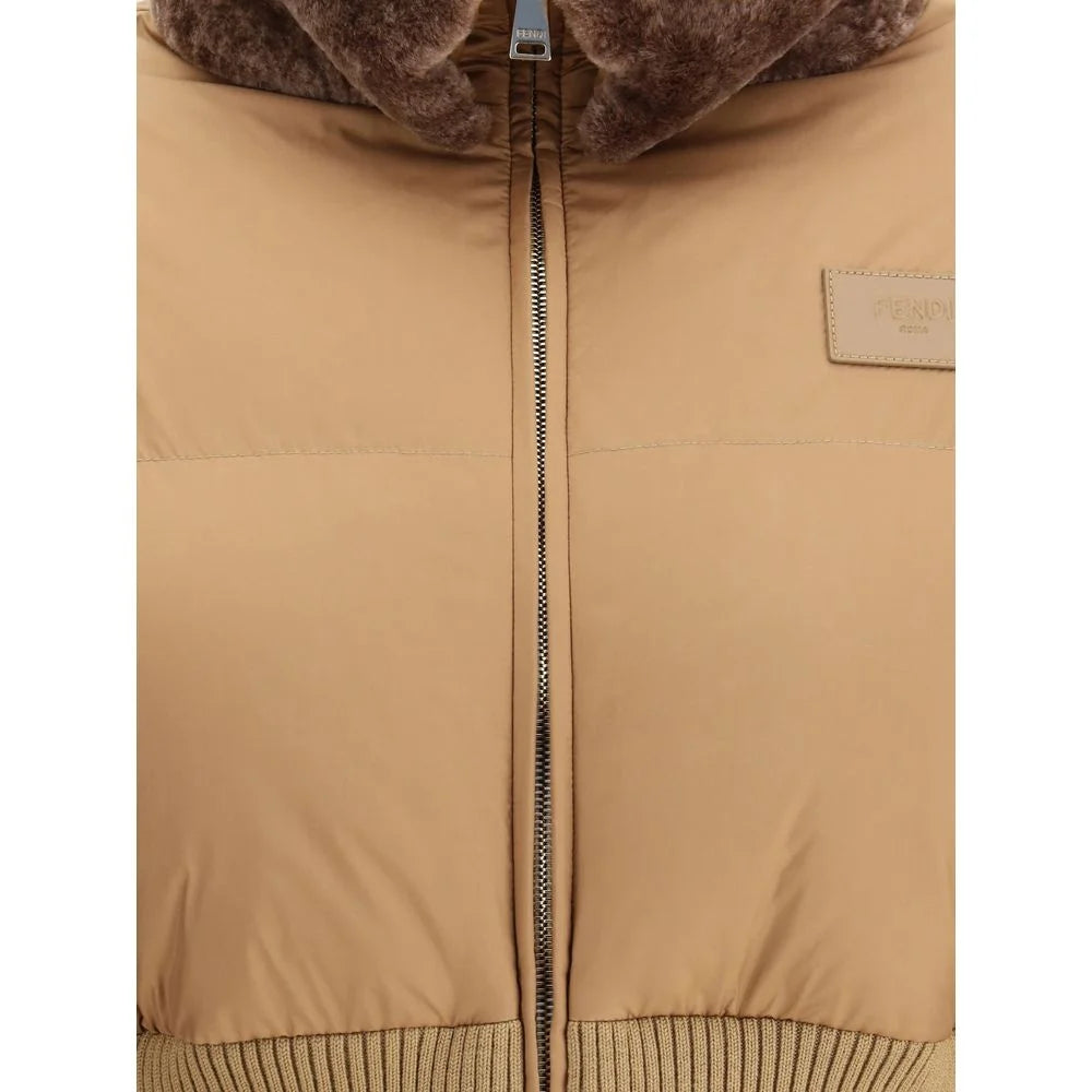 Fendi Brown Polyester Full-Length Jacket - Puffer Jackets