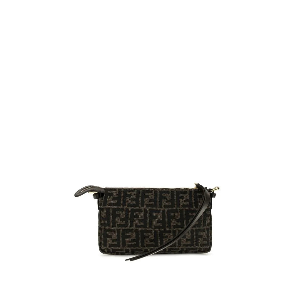 Fendi Brown Polyester Shoulder Bag