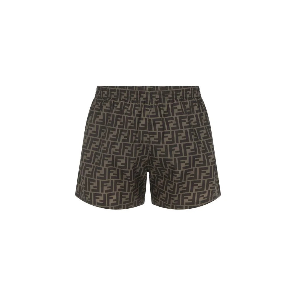 Fendi Brown Polyester Swim Shorts - IT50 | L