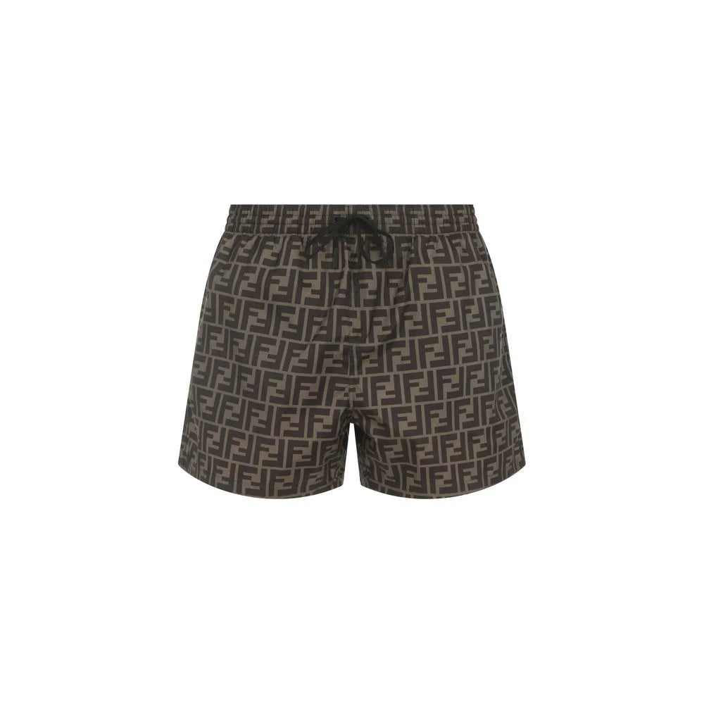 Fendi Brown Polyester Swim Shorts - IT50 | L