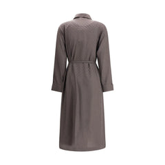 Fendi Brown Silk Casual Dress - IT42 | L