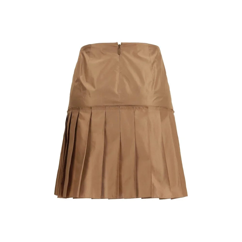 Fendi Brown Silk Mini Skirt - IT40 | M