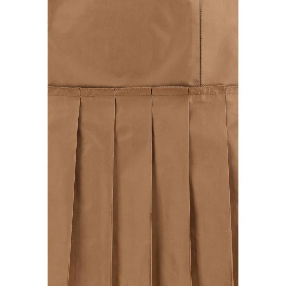 Fendi Brown Silk Mini Skirt - IT42 | L