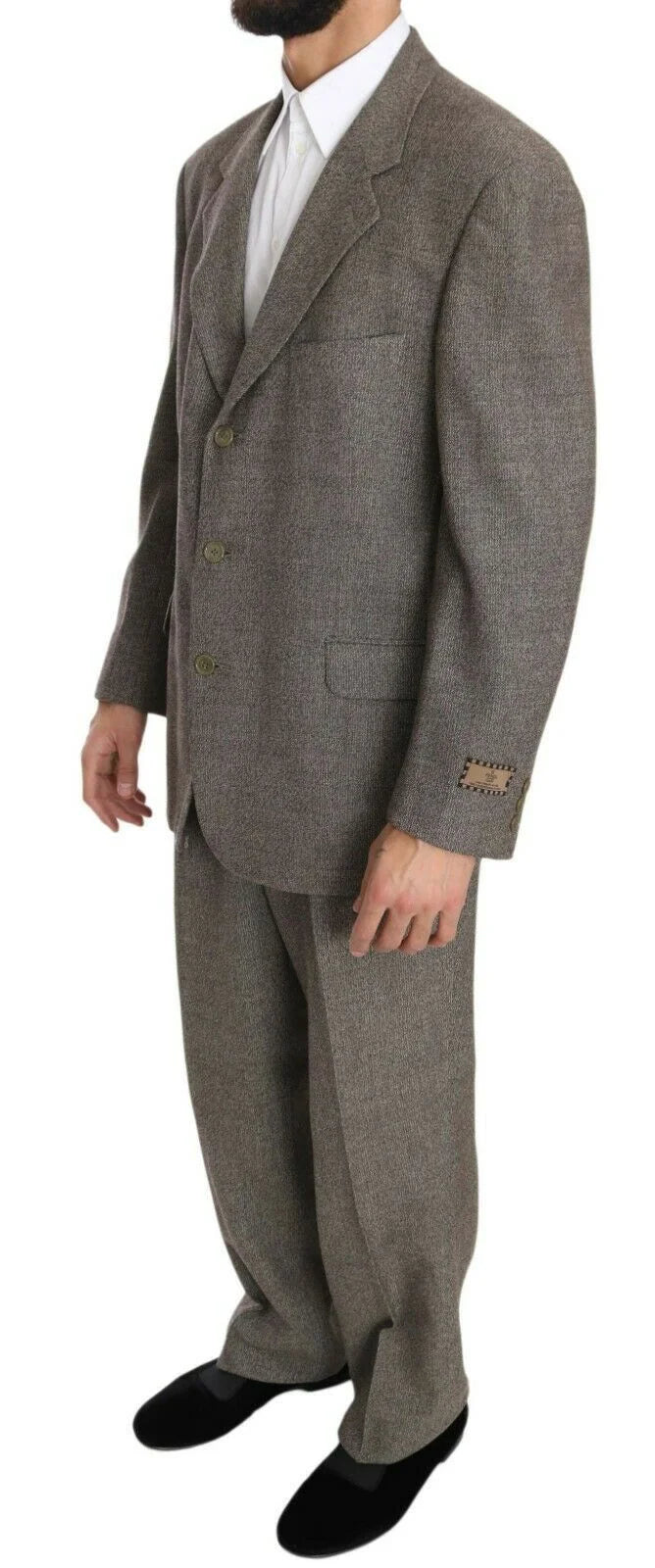 Fendi Brown Wool Regular Single Breasted Suit - IT54 | XL - Pant Suits
