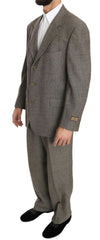 Fendi Brown Wool Regular Single Breasted Suit - IT54 | XL - Pant Suits