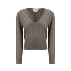 Fendi Cashmere and Silk long-sleeve Sweater - Sweaters