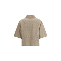 Fendi Chambray cropped Jacket - IT40 | M