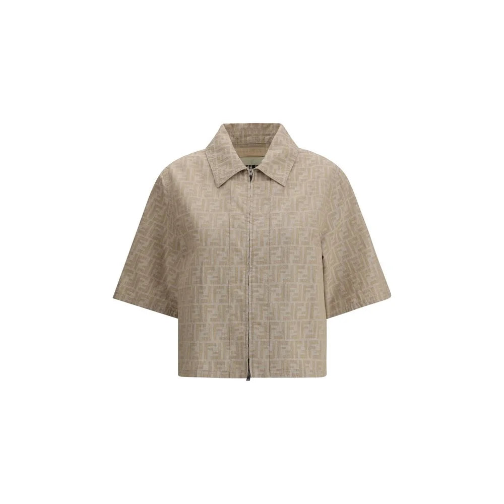 Fendi Chambray cropped Jacket - IT40 | M - Trucker Jackets