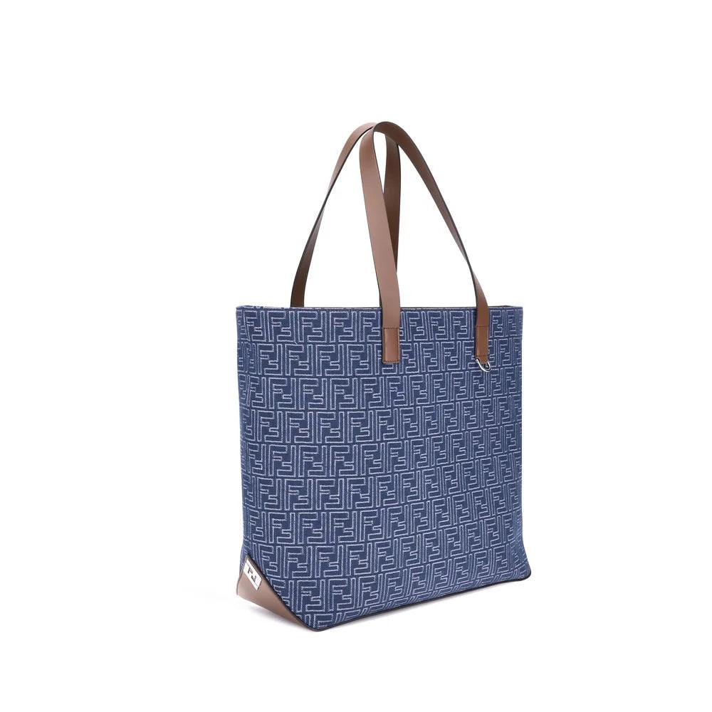 Fendi Embroderied denim Tote Bag - Shopper Bags