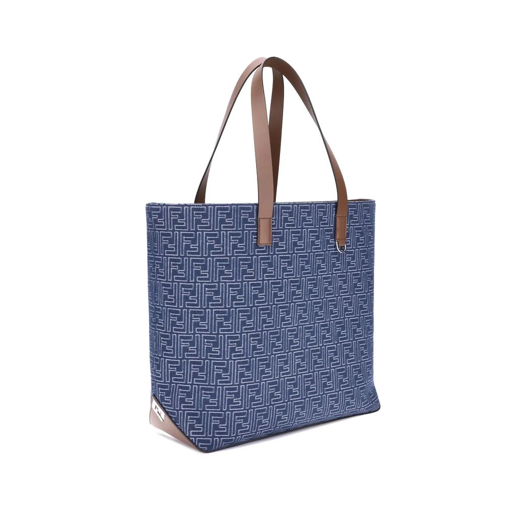 Fendi Embroderied denim Tote Bag - Shopper Bags