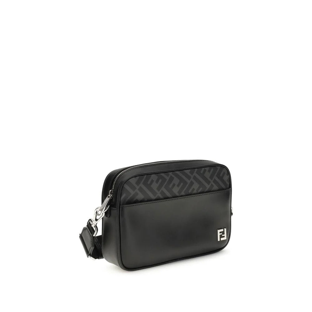 Fendi FF leather and canvas Shoulder Bag - Cross Body Bags