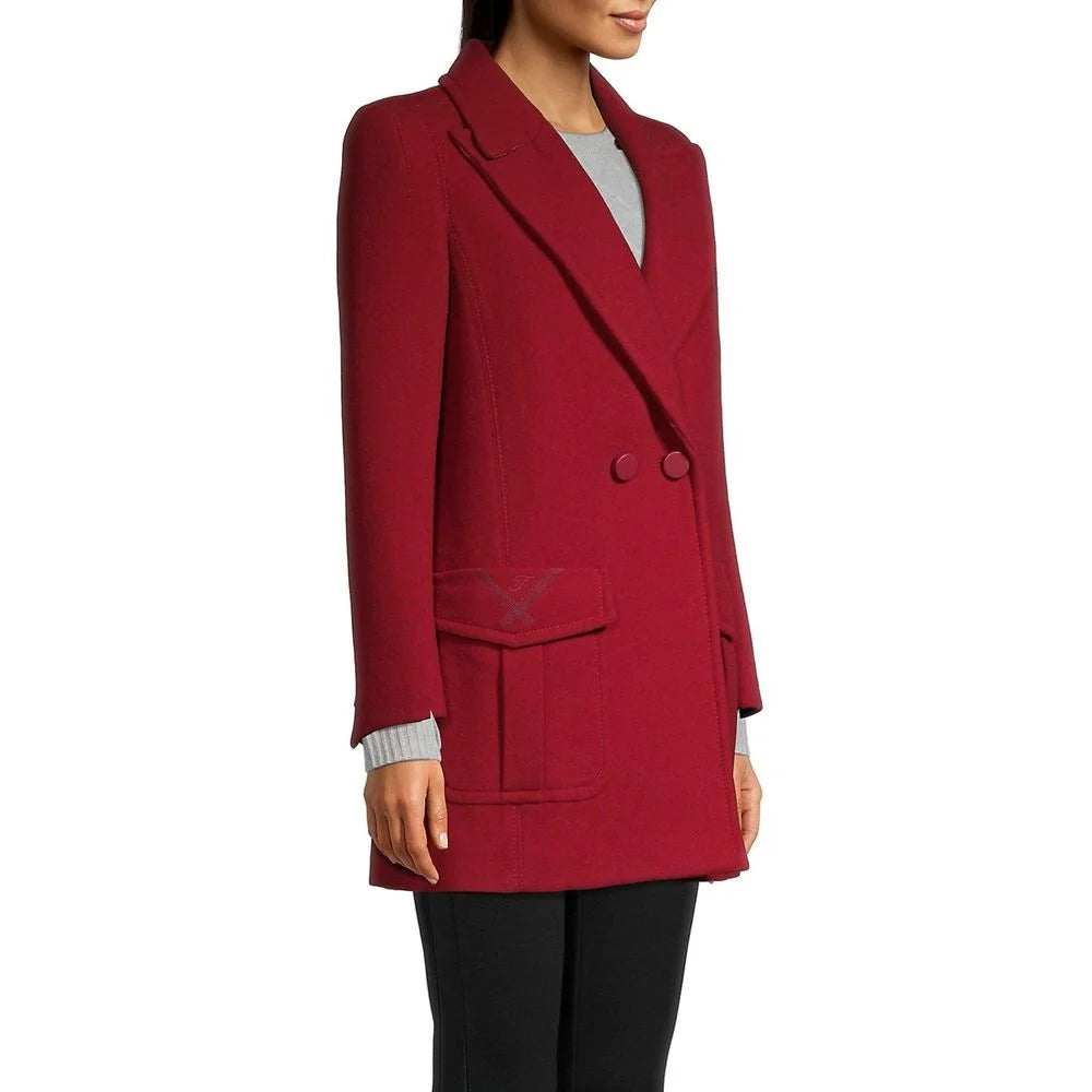 Fendi Fur Collar Wool Coat - Overcoats