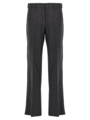 Fendi Gray Cashmere Casual Pants
