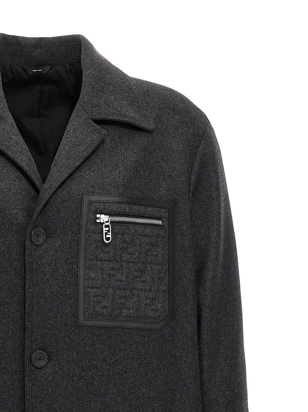 Fendi Gray Cashmere Coat