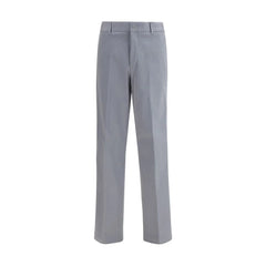 Fendi Gray Cotton Casual Pants