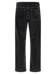 Fendi Gray Cotton Casual Pants - W32