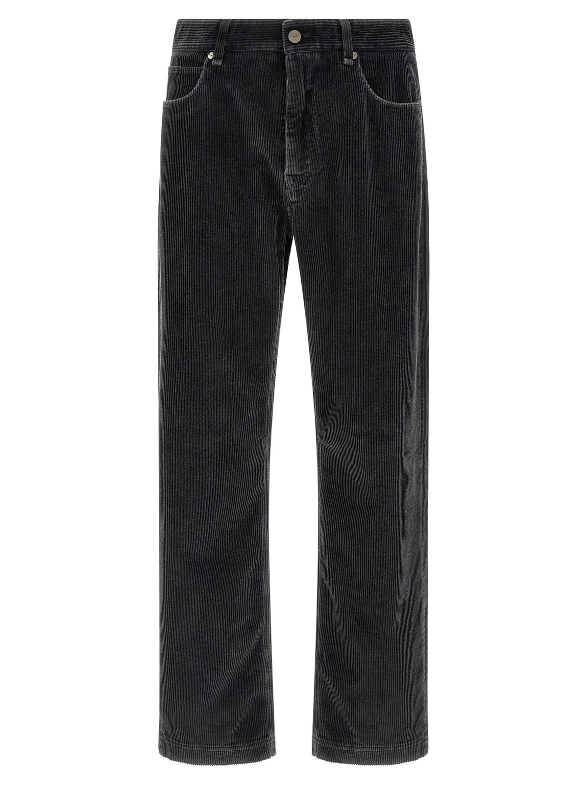 Fendi Gray Cotton Casual Pants - W32