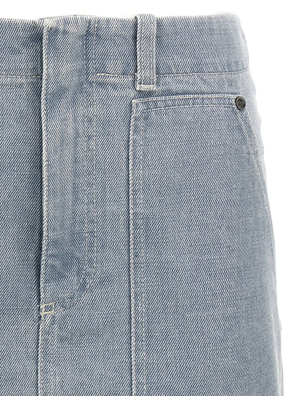 Fendi Gray Cotton Long Skirt - IT40