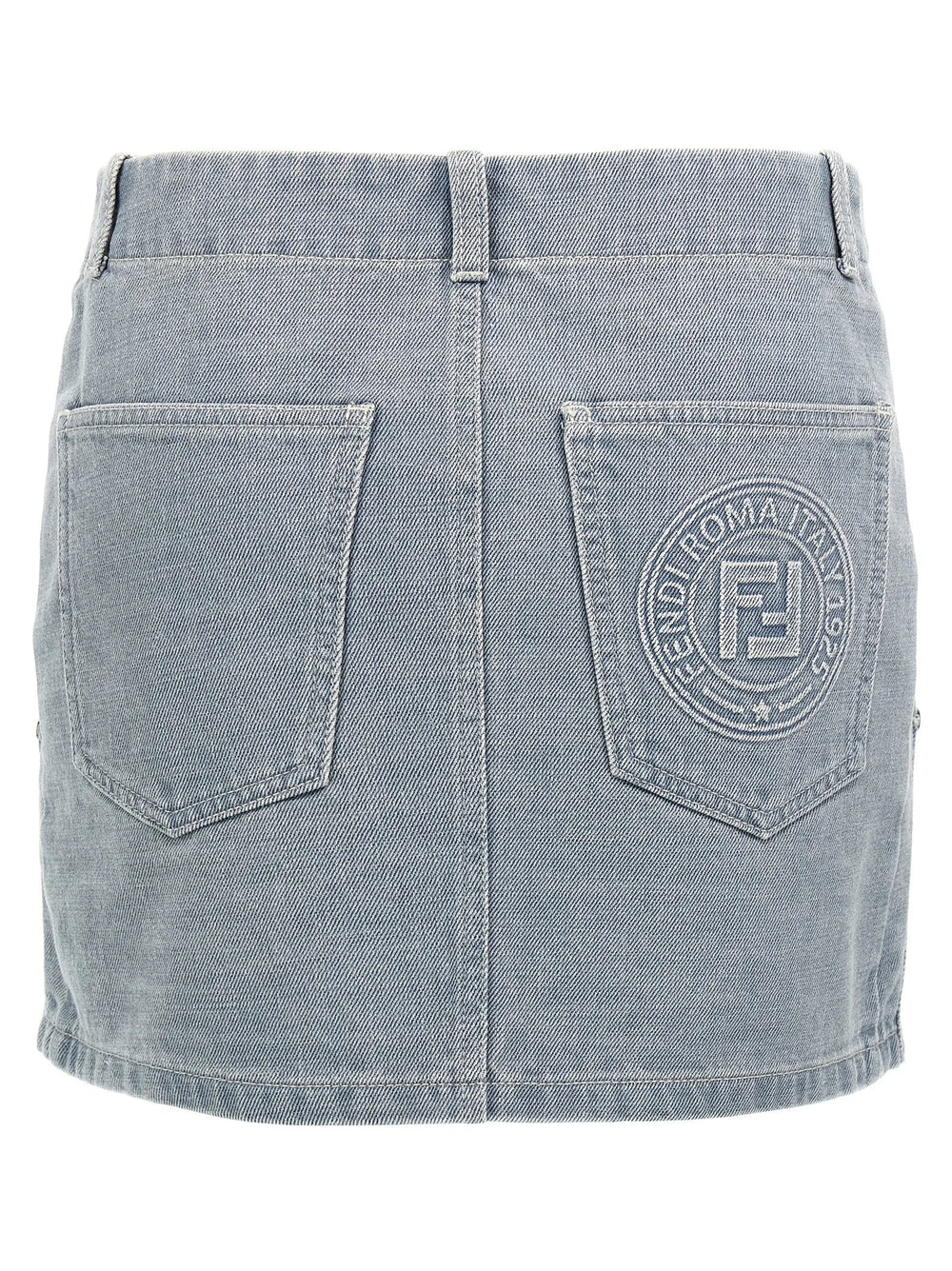 Fendi Gray Cotton Long Skirt - IT40
