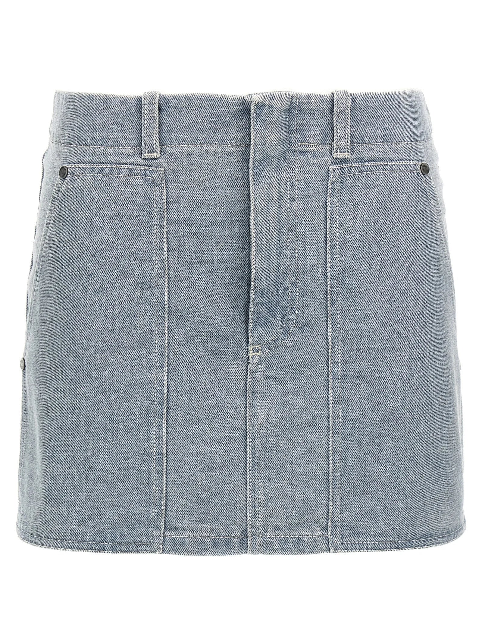 Fendi Gray Cotton Long Skirt - IT40