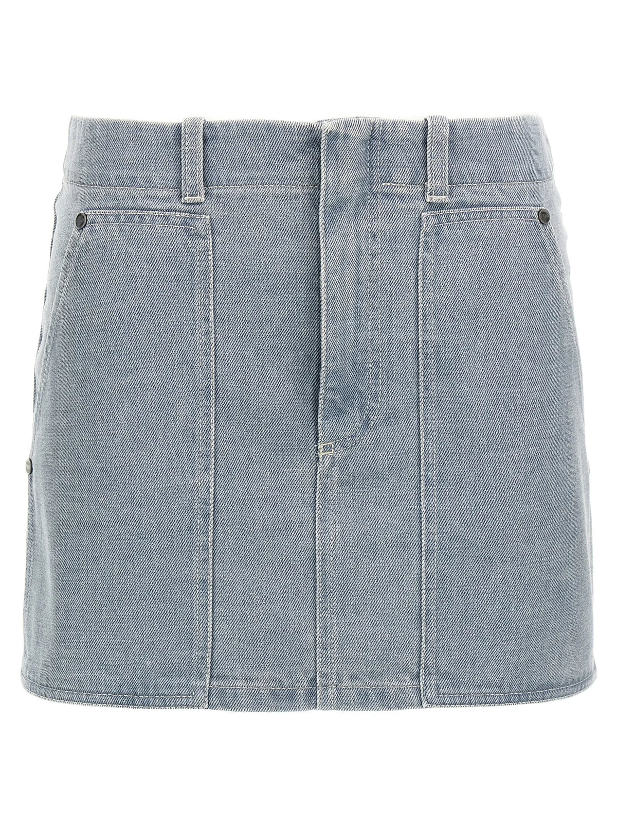 Fendi Gray Cotton Long Skirt - IT40