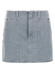 Fendi Gray Cotton Long Skirt - IT40
