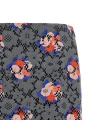 Fendi Gray Cotton Midi Skirt