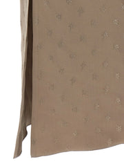 Fendi Gray Silk Midi Dress