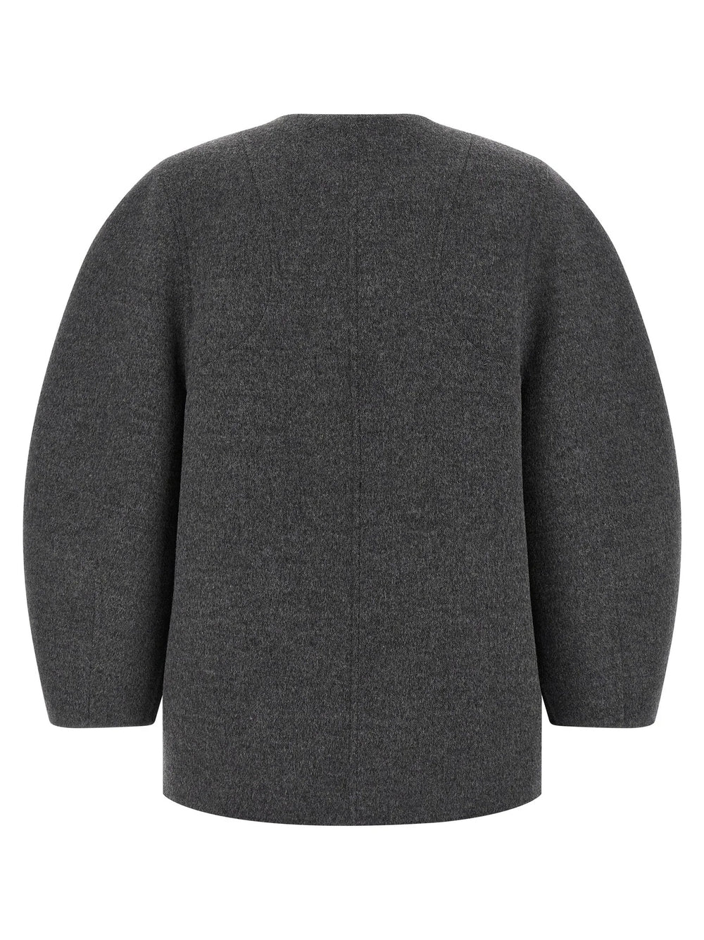 Fendi Gray Virgin Wool Coat - IT44