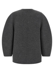 Fendi Gray Virgin Wool Coat - IT44