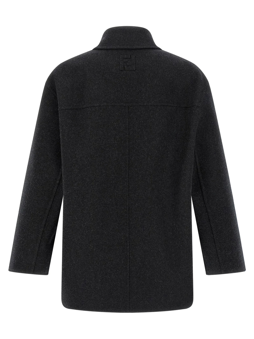 Fendi Gray Virgin Wool Coat - M