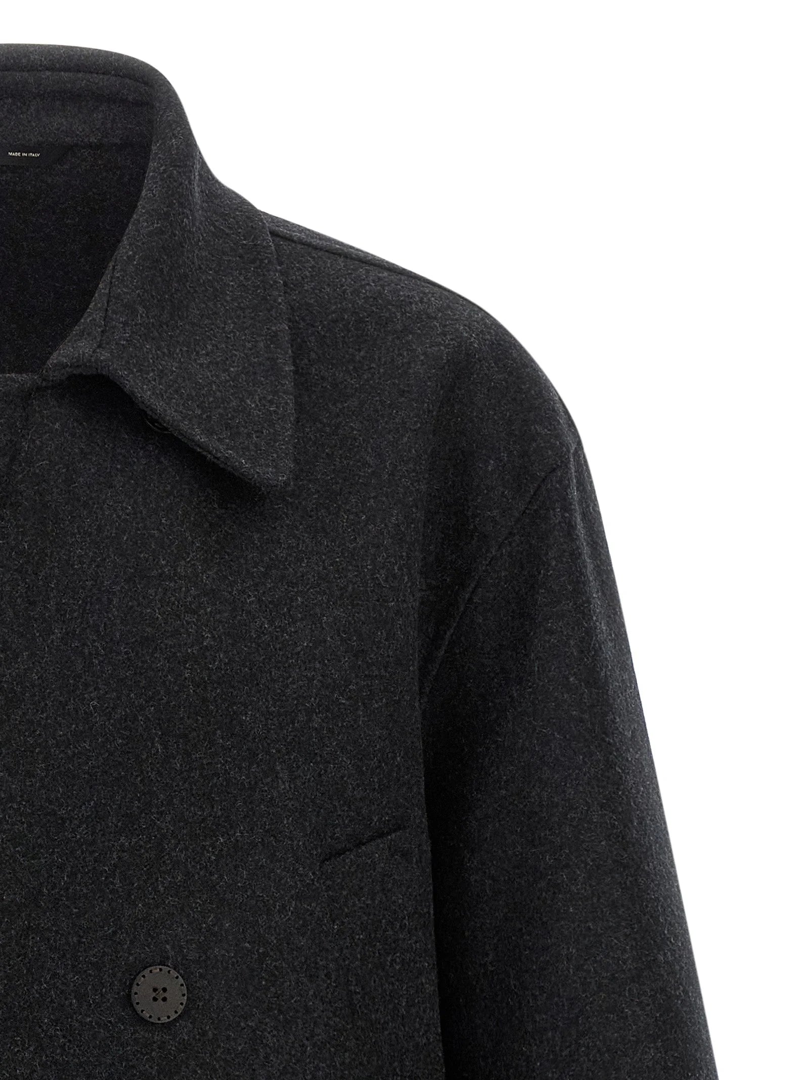 Fendi Gray Virgin Wool Coat - M
