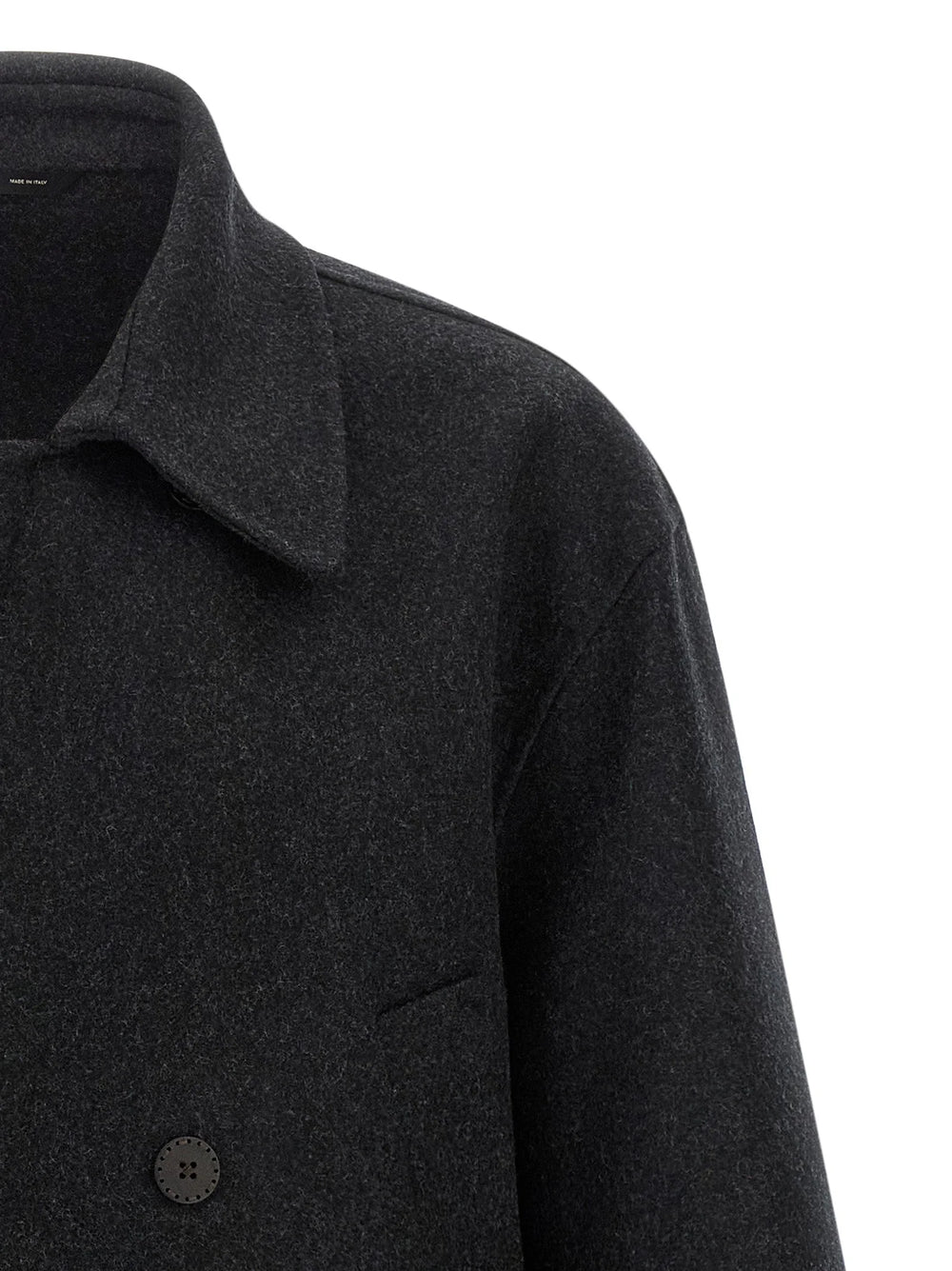 Fendi Gray Virgin Wool Coat - M