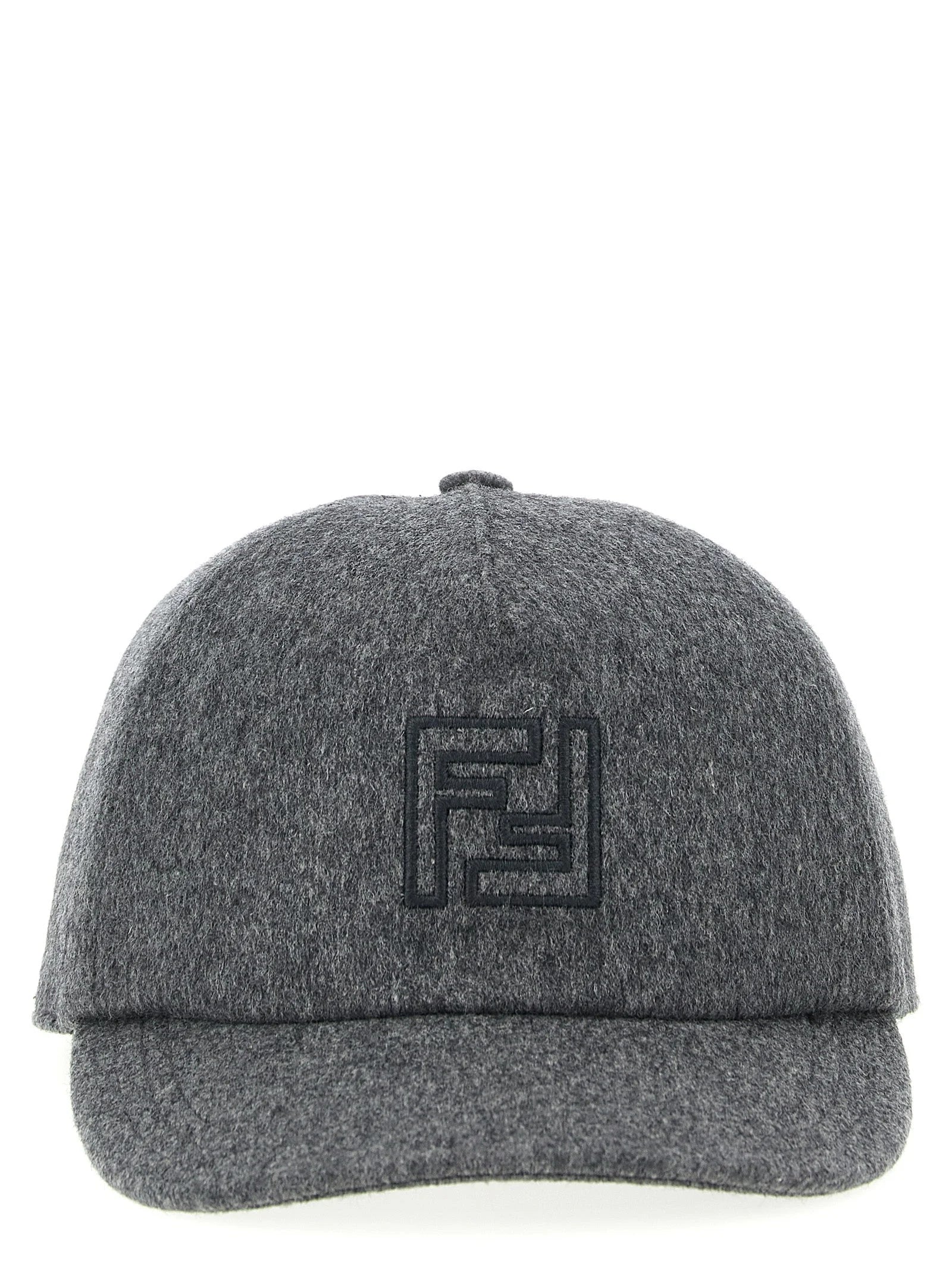 Fendi Gray Wool Cap (Baseball Hat) - UNI