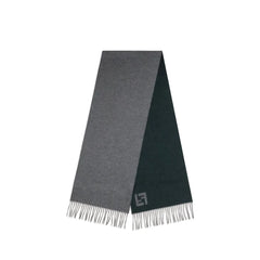 Fendi Gray Wool Scarf