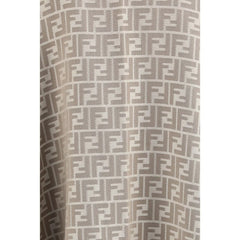 Fendi Gray Wool Scarf