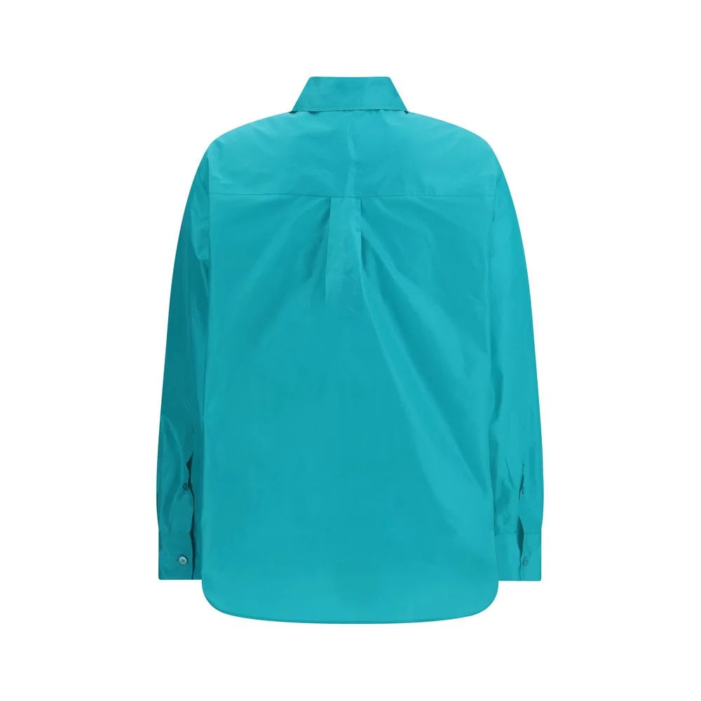 Fendi Light Blue Silk Dress Shirt - IT38 | S