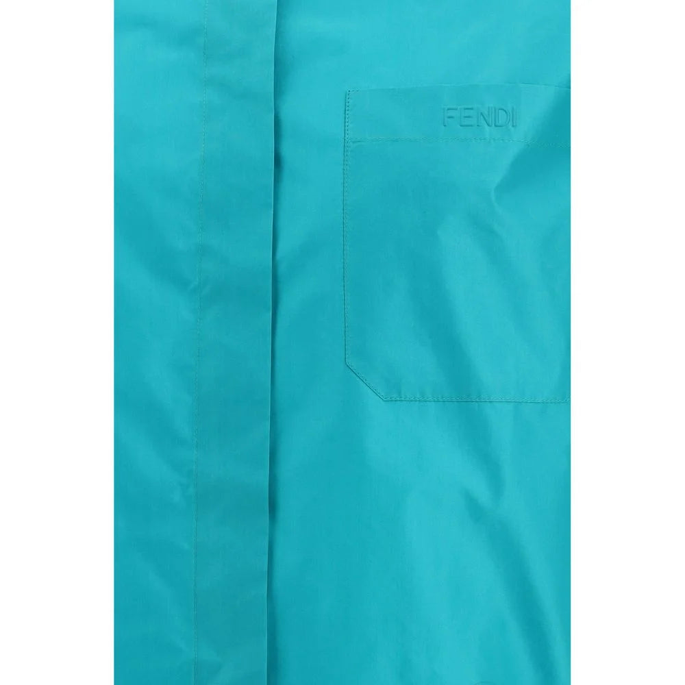 Fendi Light Blue Silk Dress Shirt - IT38 | S