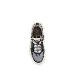 Fendi Mehrfarbige Leder Sportschuhe