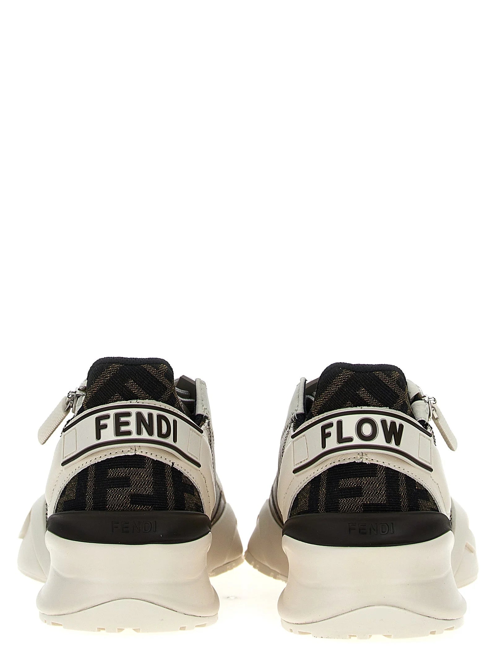 Fendi Multicolor Calf Leather Bos Taurus Athletic Sneakers - EU36/US6