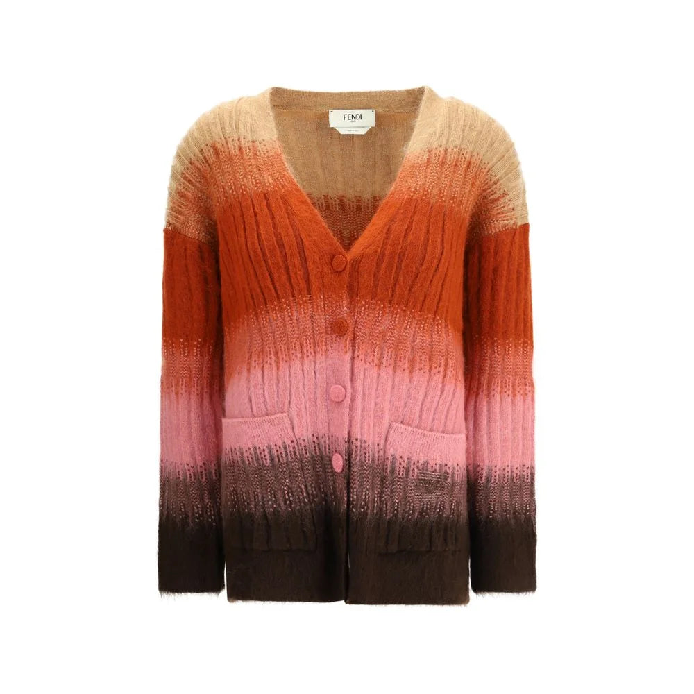 Fendi Multicolor Mohair Cardigan - IT38 | S