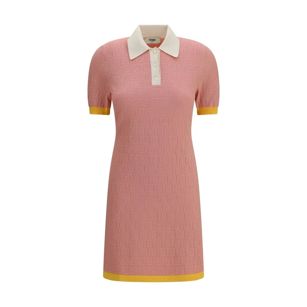 Fendi Multicolor Polyamide Casual Dress