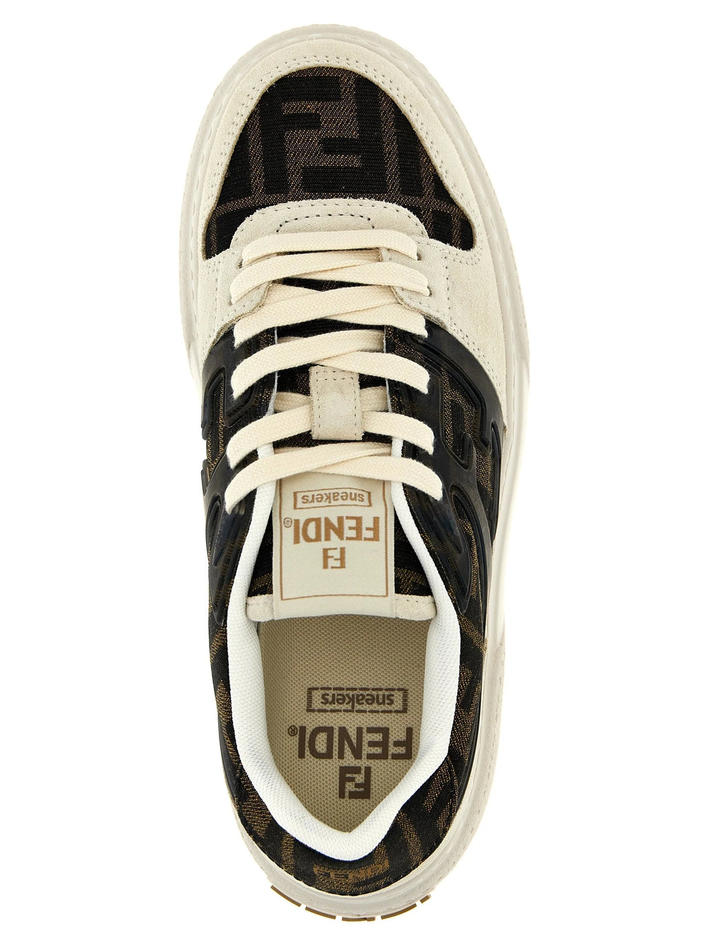 Fendi Multicolor Polyamide Chunky Sneakers - EU38/US8