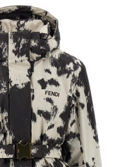 Fendi Multicolor Polyester Shell Jacket - IT42